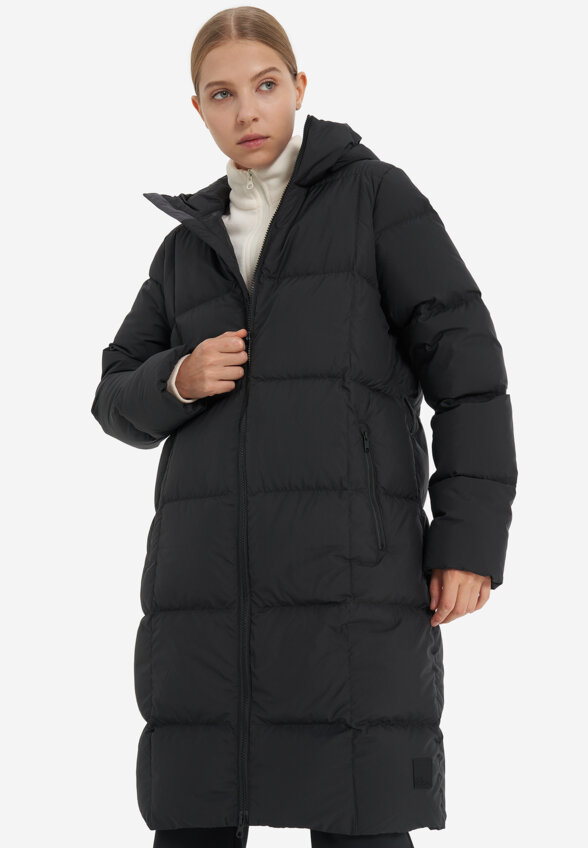 Пальто пуховое женское Jack Wolfskin Frozen Lake, Черный