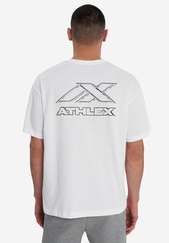 Футболка мужская оверсайз Athlex, Белый