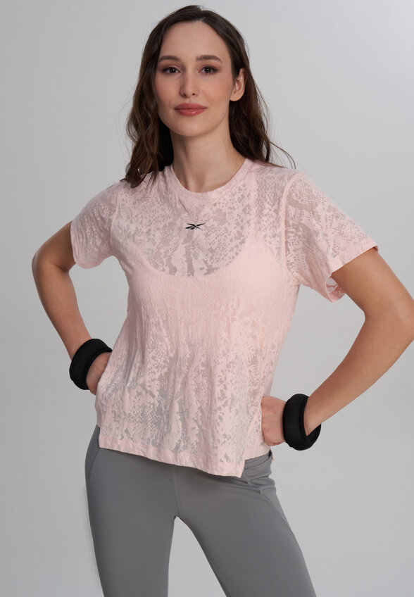 Футболка женская Reebok Lux, Розовый