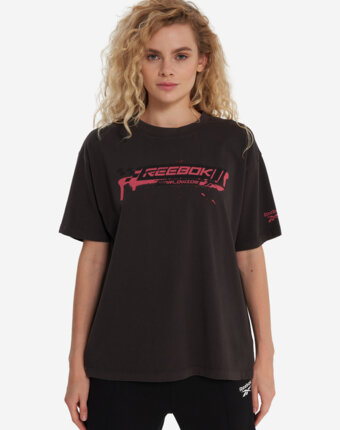 Футболка женская Reebok Michelle Graphic, Серый женщинам