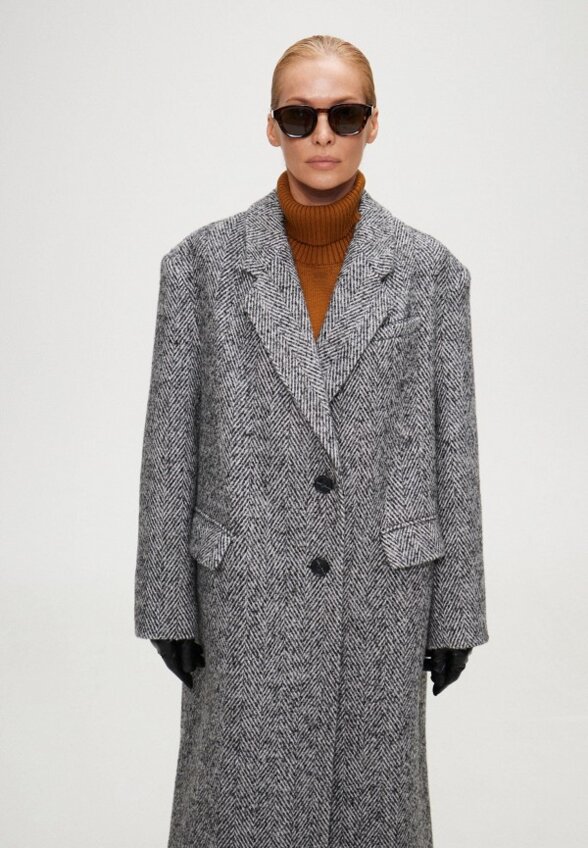 Пальто однобортное SashaOstrov