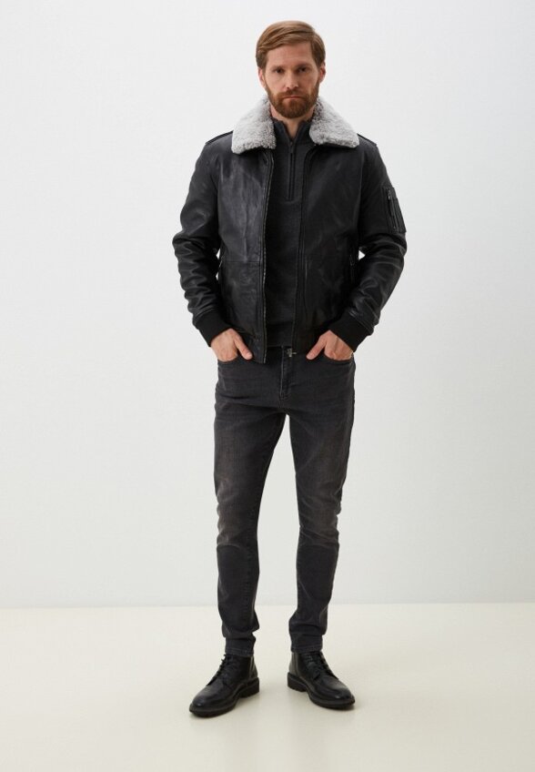 Куртка кожаная Jorg Weber