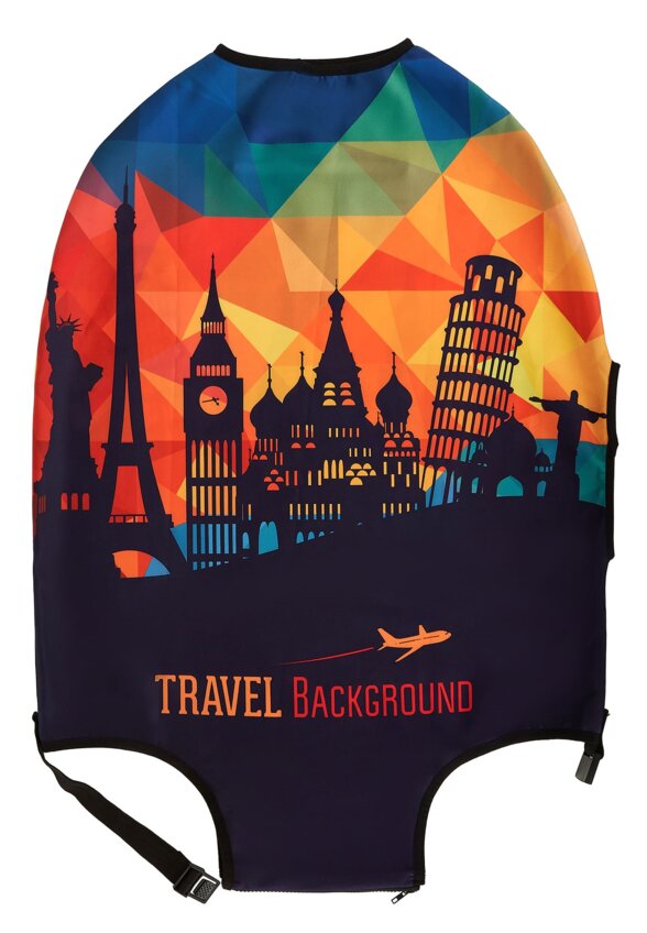 Др.Коффер LC-003M dk-blue чехол для чемодана