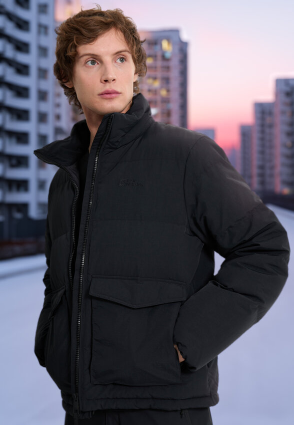 Пуховик мужской Jack Wolfskin Nordlicht, Черный