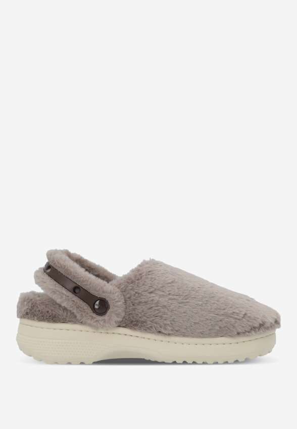 Сабо утепленные женские Crocs Classic, Серый