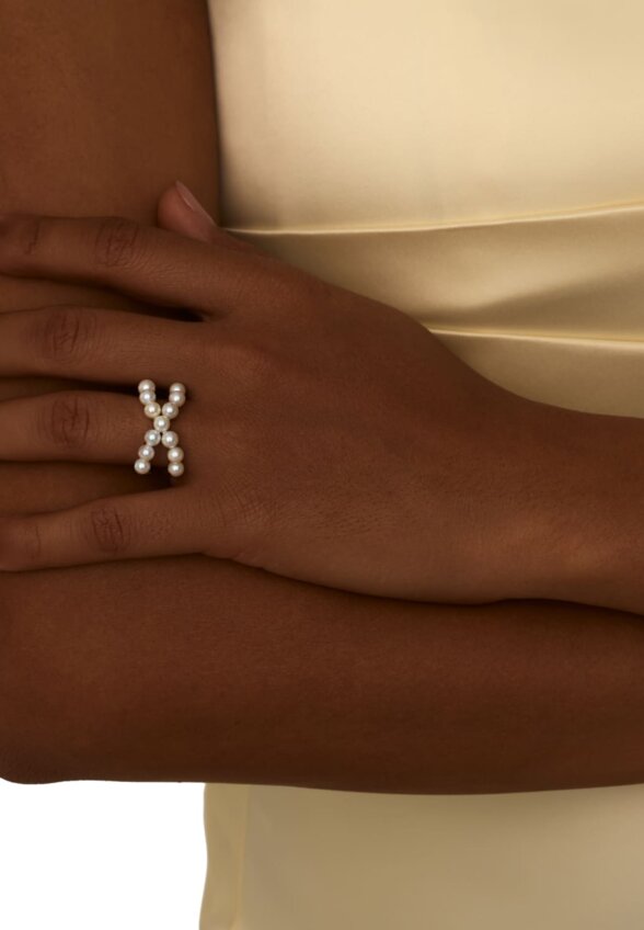 Браслет ГАЛАТЕЯ из серебра с жемчугом MIE