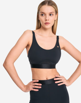 Топ бра спортивный Sensana GlamMove, Черный женщинам