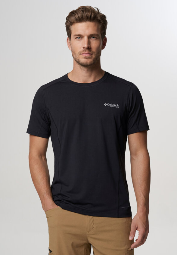 Футболка мужская Columbia Diamond Peak Pro Short Sleeve, Черный
