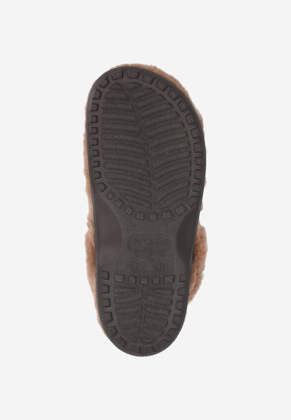 Сабо утепленные женские Crocs Classic, Бежевый