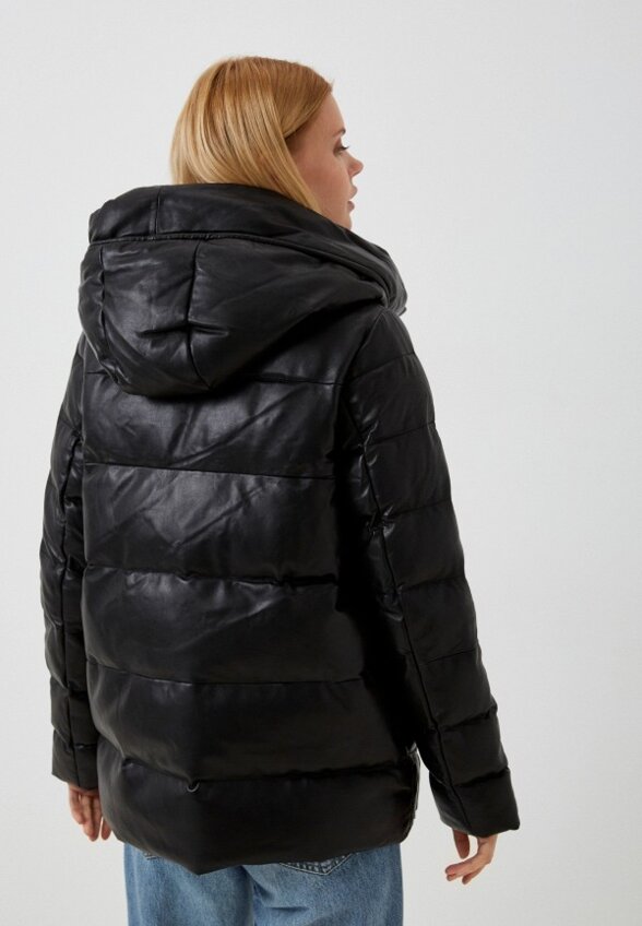 Куртка кожаная утепленная Снежная Королева