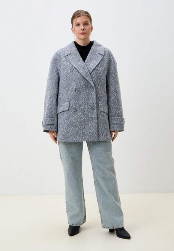 Пальто двубортное Le Monique