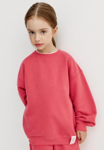 Базовый свитшот оверсайз для девочек