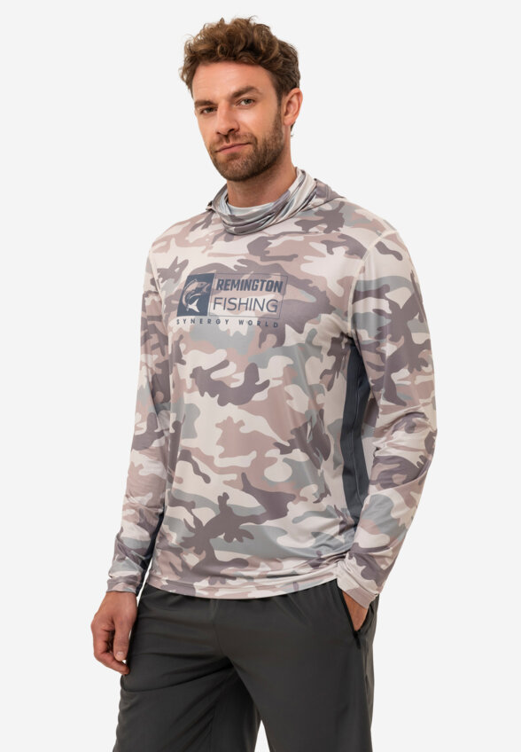 Лонгслив мужской Remington Fishing Sun And Mosquito Protection Style 4, Серый