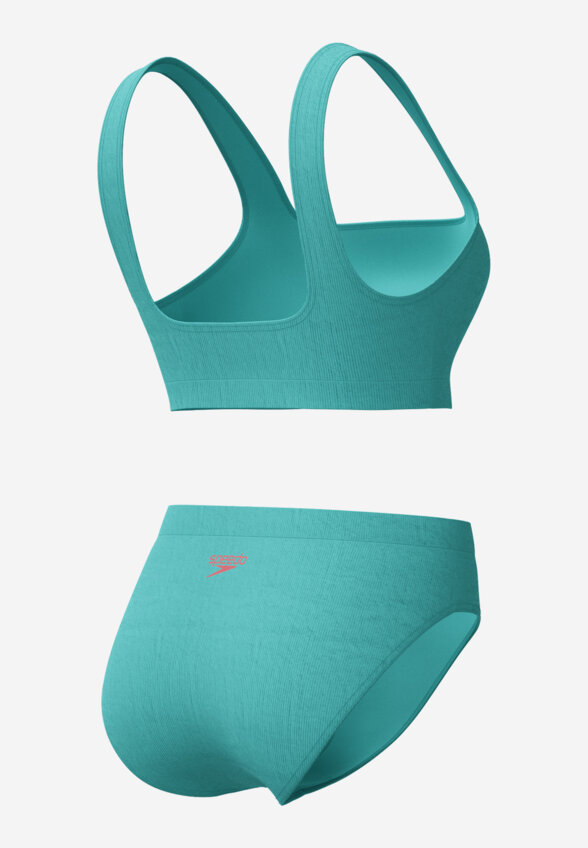 Купальник раздельный женский Speedo Textd, Зеленый