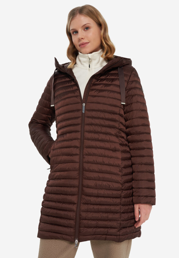 Пальто утепленное женское Luhta Hietois, Коричневый