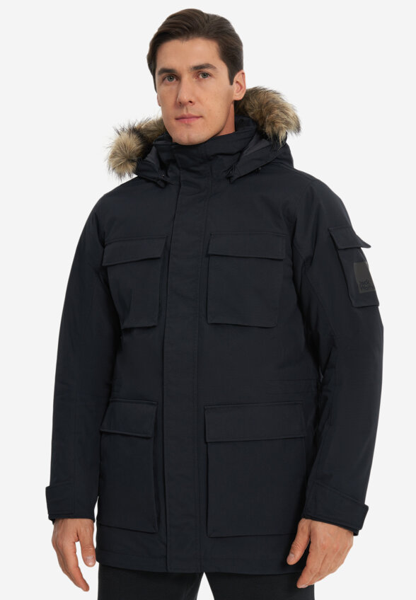 Куртка утепленная мужская Jack Wolfskin Glacier Canyon, Черный