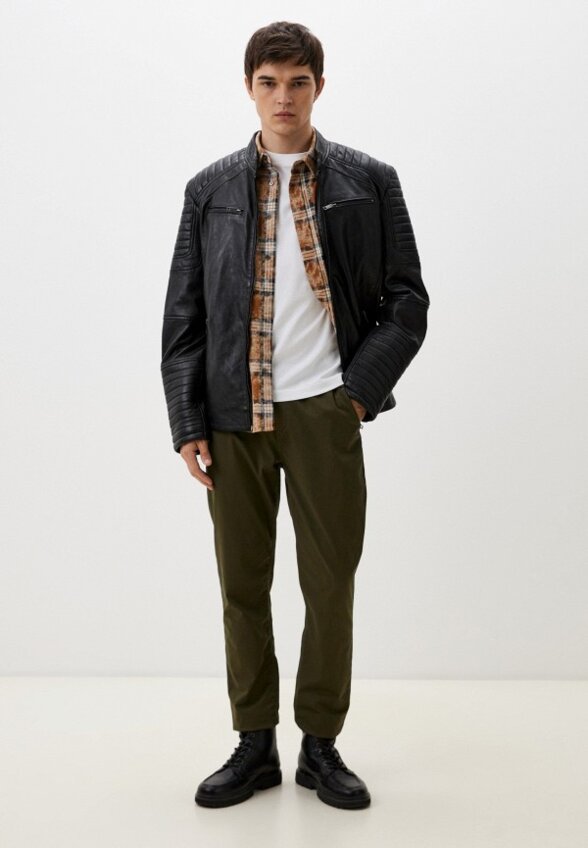 Куртка кожаная Urban Fashion for Men