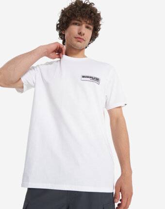 Футболка мужская Quiksilver Palm Square, Белый женщинам
