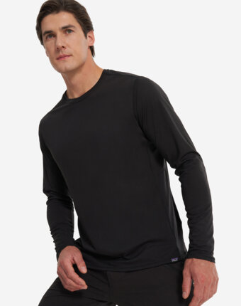 Лонгслив мужской Patagonia Cool Lightweight, Черный женщинам