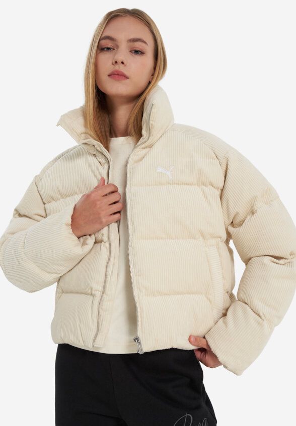 Пуховик женский PUMA Wardrobe Ess Corduroy, Бежевый