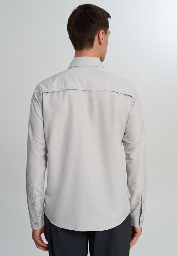 Рубашка мужская Mountain Hardwear Canyon Long Sleeve Shirt, Серый