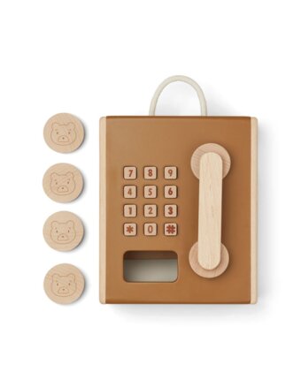 Игрушечный таксофон ЛИВУД (LIEWOOD), мульти микс с золотой карамелью детям