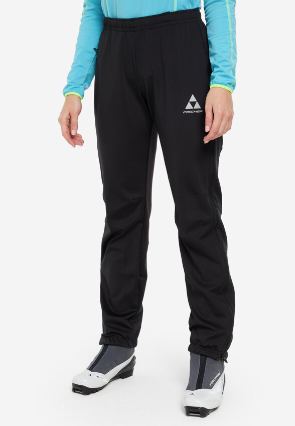 Брюки для беговых лыж женские Fischer Softshell Light, Черный