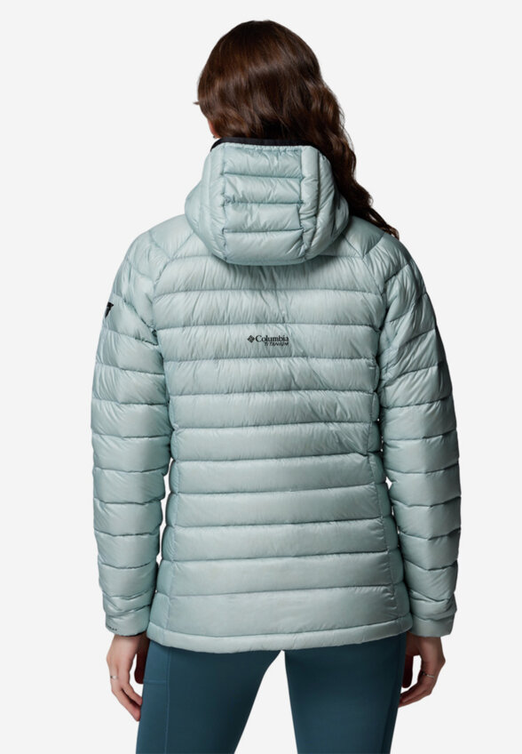 Пуховик женский Columbia Arctic Crest Down Hooded Jacket, Голубой