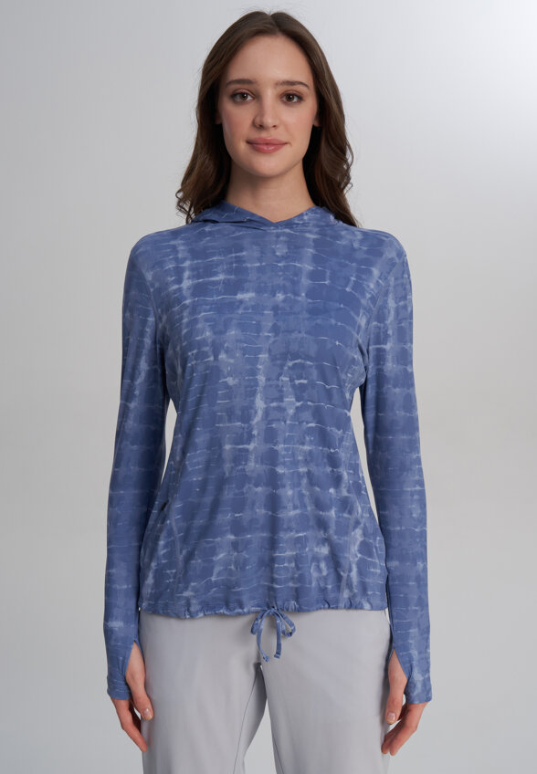Худи женское Mountain Hardwear Crater Lake Long Sleeve Hoody, Синий