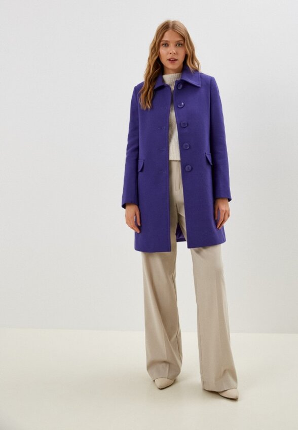 Пальто однобортное Stefanel