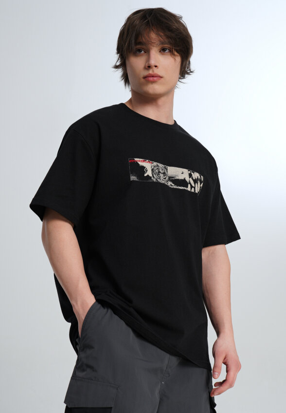 Футболка мужская Quiksilver Mercury Vortex, Черный