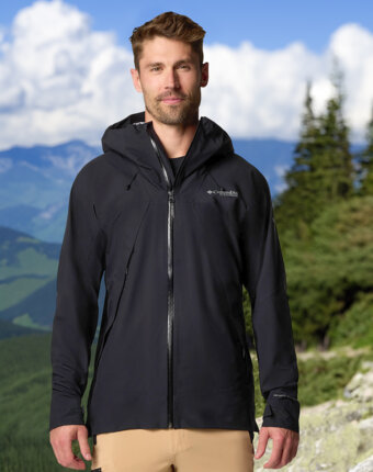Куртка мембранная мужская Columbia Northwest Explorer 3 L Shell, Черный женщинам