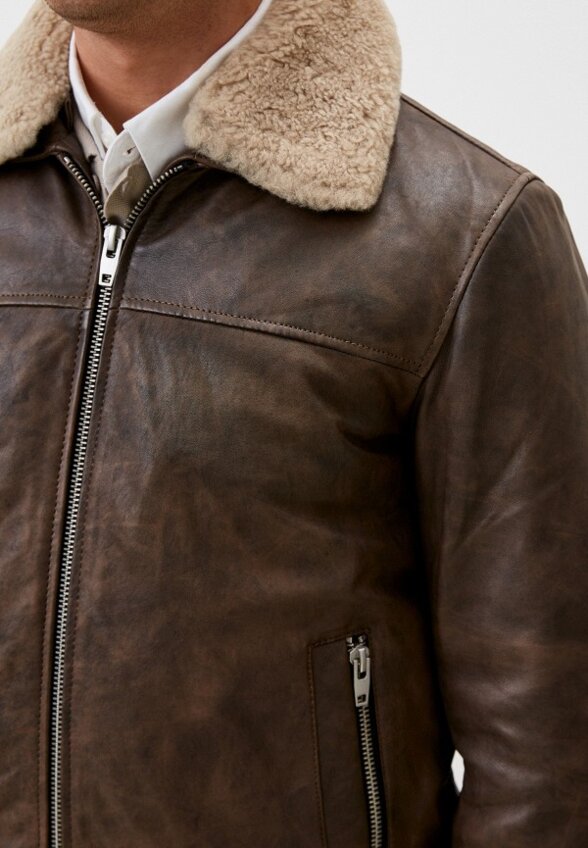 Куртка кожаная Urban Fashion for Men