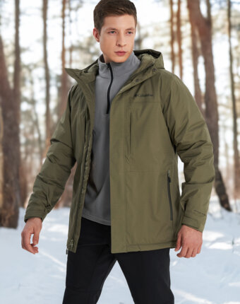 Пуховик мужской Columbia Oak Harbor Long Insulated Jacket, Зеленый женщинам