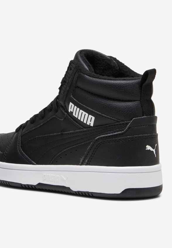 Кеды утепленные для мальчиков PUMA Rebound V6 Mid WTR Jr, Черный