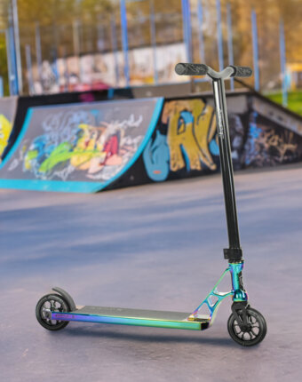 Самокат Grit Elite XM, 110 мм, Черный детям
