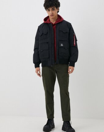 Куртка утепленная и брелок Alpha Industries мужчинам