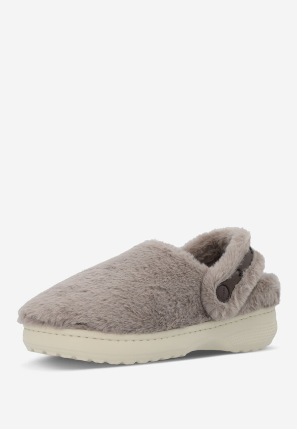 Сабо утепленные женские Crocs Classic, Серый