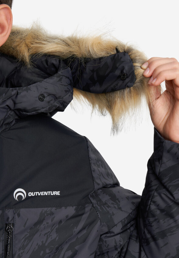 Пуховик для мальчиков Outventure, Черный
