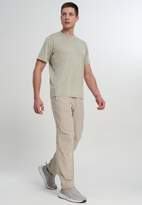 Футболка мужская Columbia Deschutes Runner Short Sleeve Shirt, Зеленый