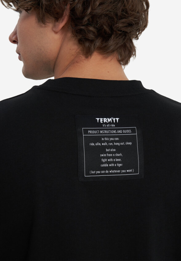 Футболка мужская оверсайз Termit, Черный