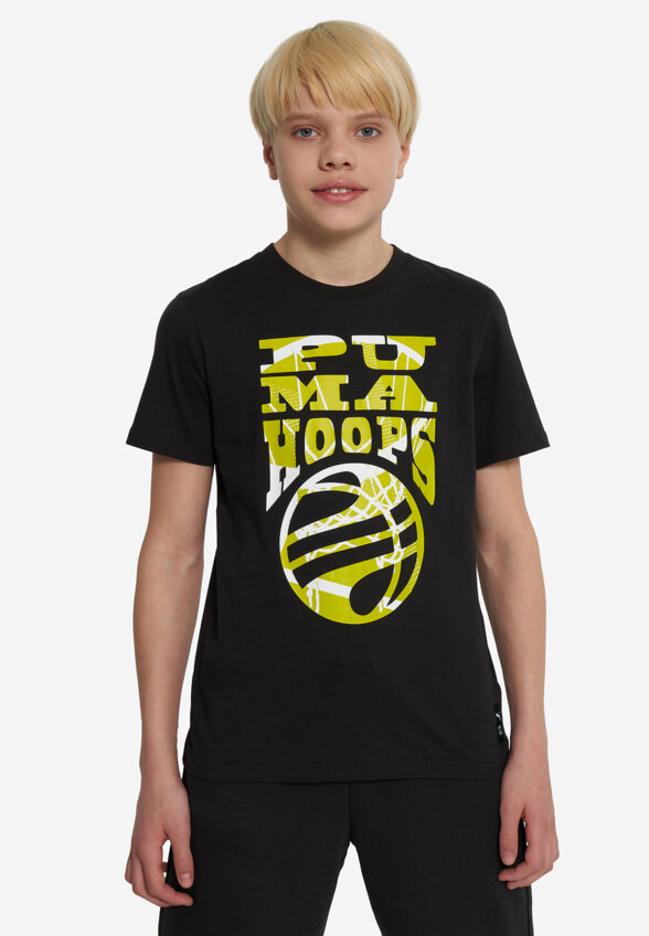 Футболка для мальчиков PUMA Basketball Blueprint, Черный