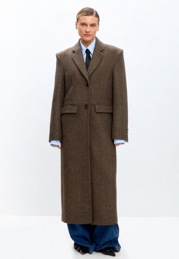 Пальто однобортное Katerina Myachina