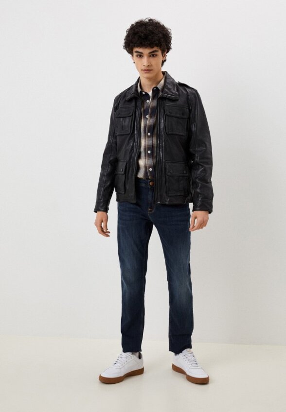 Куртка кожаная Urban Fashion for Men