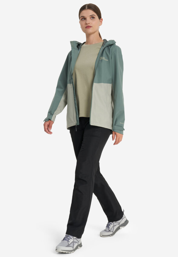 Куртка мембранная женская Jack Wolfskin Weiltal, Зеленый