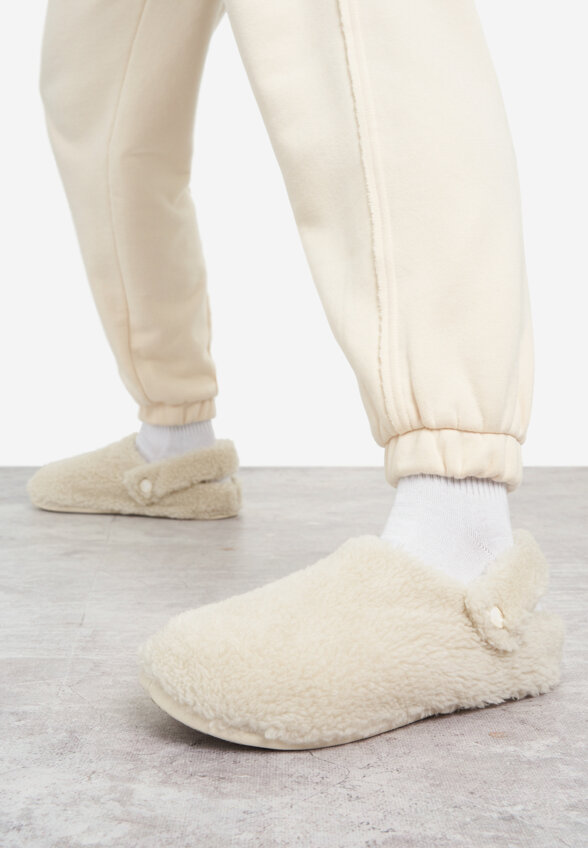 Сабо утепленные женские Crocs Classic, Белый