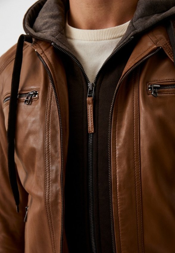 Куртка кожаная Serge Pariente