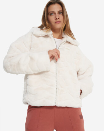 Куртка меховая женская FILA, Бежевый женщинам