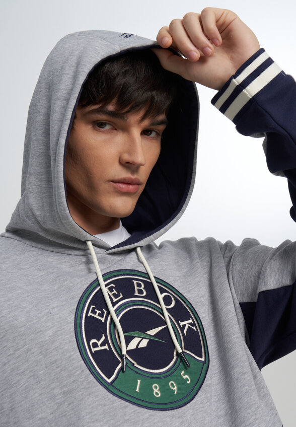 Худи мужское Reebok, Серый