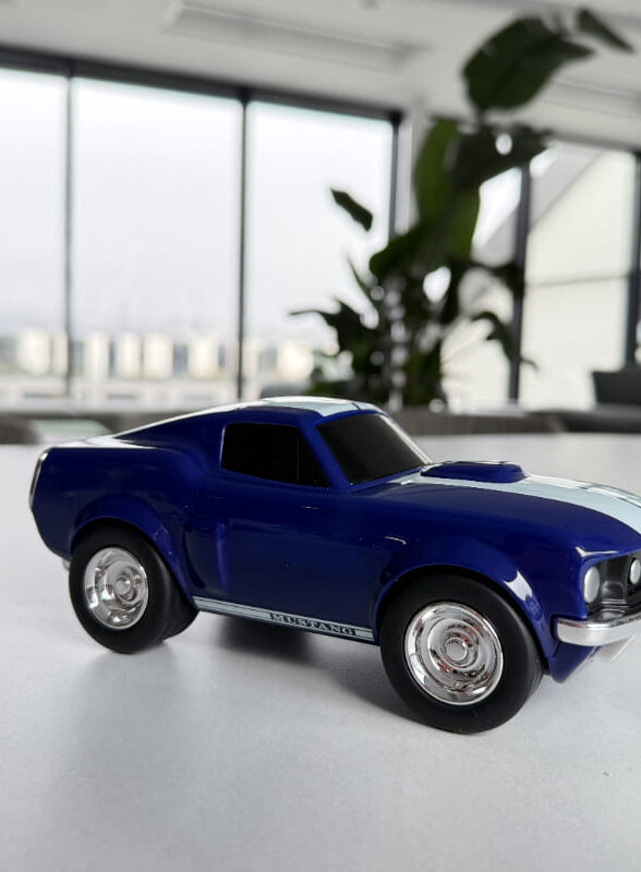 Игрушечная гоночная машинка Baghera Ford Mustang, синяя